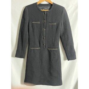 The Kooples Wool Blend Mini Dress Work Party Classic Size 36 US XS or 2